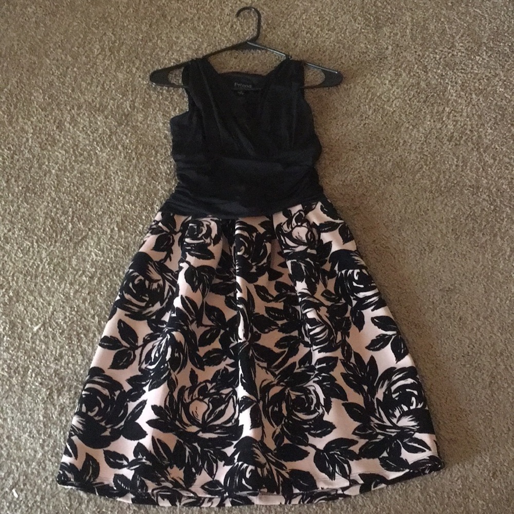 Black and Pretty Rose Gold Dress